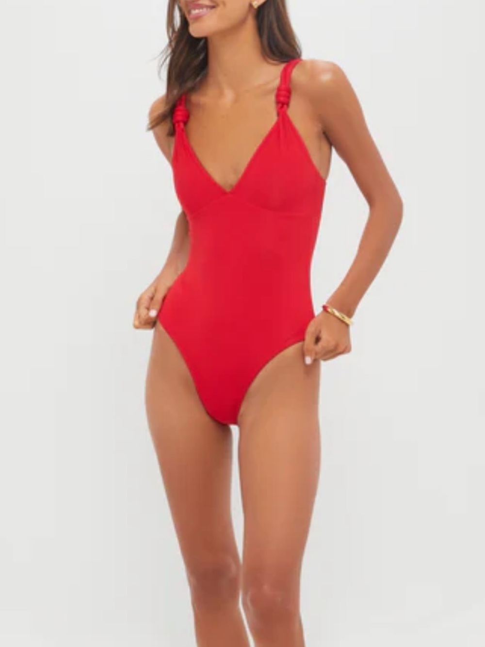 MAYGEL CORONEL Exclusive Red Vichada One Piece L/2XL Cheeky Resort Wear